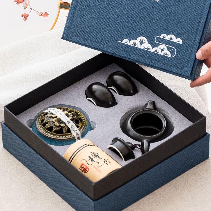 Традиционный керамический чайный набор с курильницей