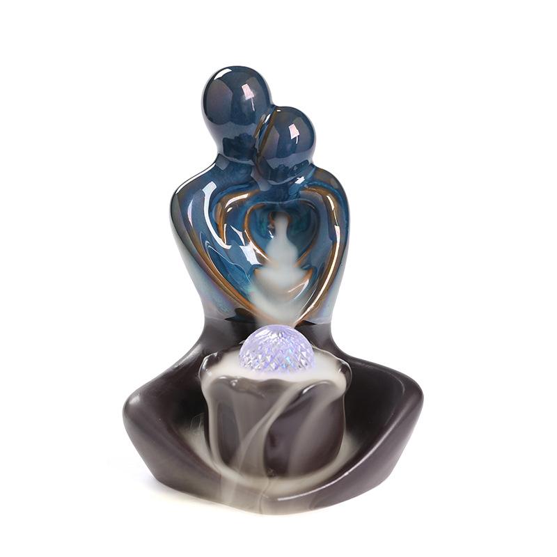 Творческая парная курильница для благовоний в виде скелета на День святого Валентина с фигурной керамической курильницей для благовоний, поделки и украшения